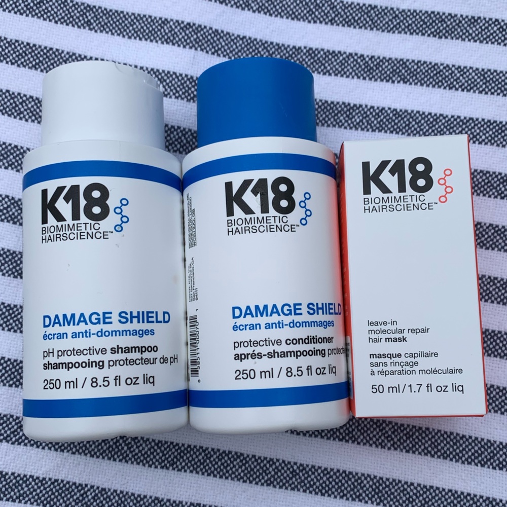 K18 Shampoo + Conditioner + K18 Hair Mask — All New + Unopened (Worth $147!)